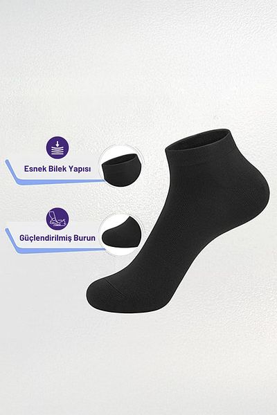 BLACK DEER Unisex 6 ζευγάρια βαμβακερά μποτάκια μέχρι τον αστράγαλο