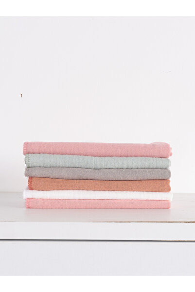 MYLASA HOME Mylasahome %100 Organik Pamuk Unisex Bebek 12 Adet Ağız Mendili 3...