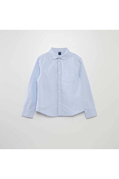 KIABI Long-sleeved Oxford shirt BLUE