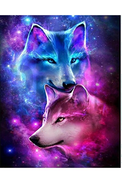 pixartsanat Kurt 30*40 cm PixArt Sanat Elmas Mozaik Tablo Diamond Türkiye