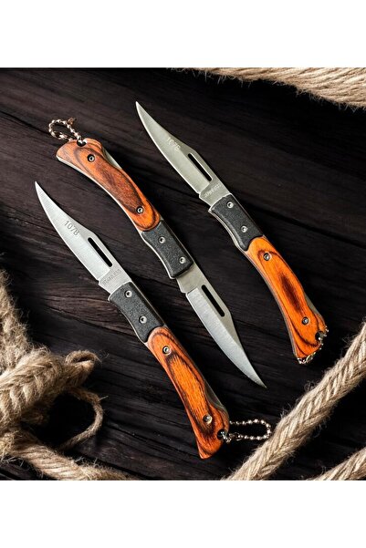 M Mazzanti Ahşap Kabze Manuel Çelik Cep Çakısı