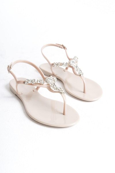 Mubiano Καλοκαιρινά γυναικεία Jelly Matte Beige Stone Flat σανδάλια-mstb6262-bj