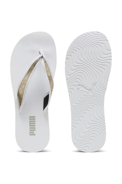 Puma Dámské žabky Puma Sandy Flip Metallic Shine, Bílé