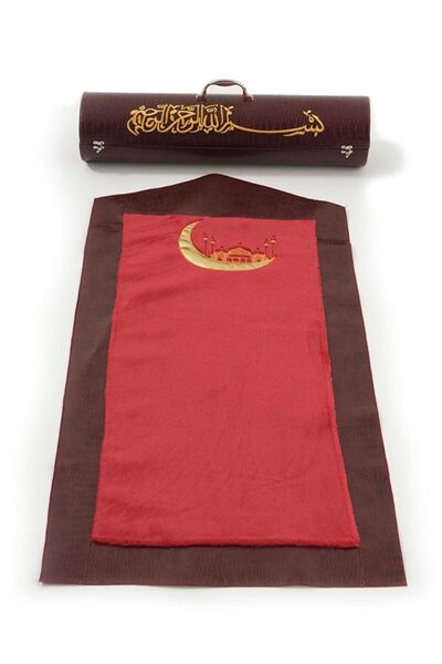 Mercan Hijab SECCADE DE PLUȘ CU GEANTĂ PORTATĂ