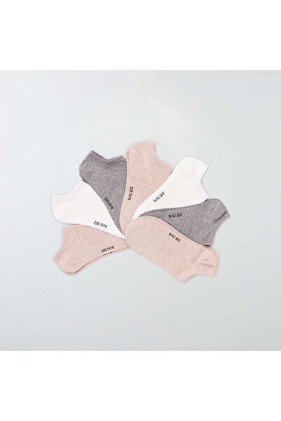 KIABI Pack of 7 pairs of trainer socks pink