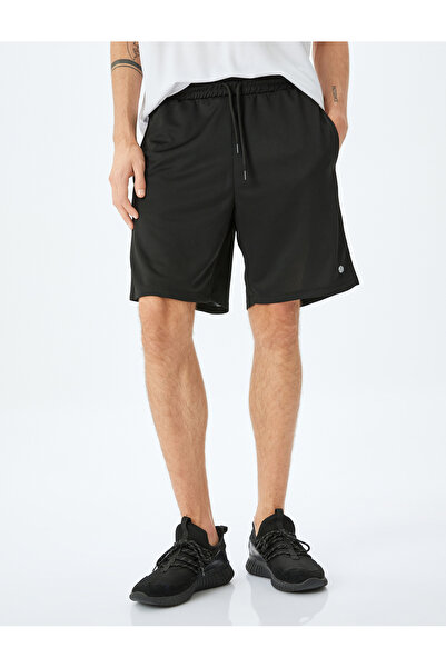 Koton Beli Bağcıklı Cep Detaylı Spor Şort