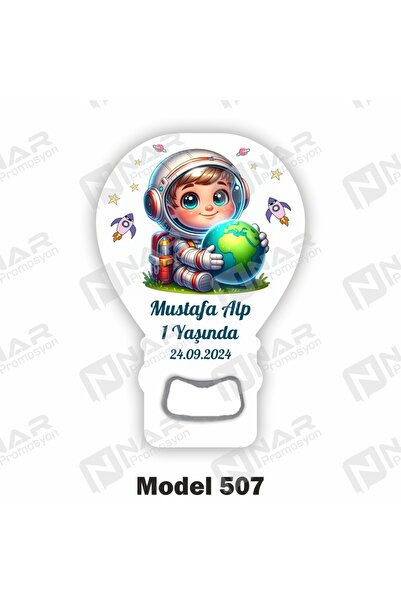 Nar Promosyon 50 Adet Balon Açacak Magnet Hediyelik - Arkası Mıknatıslı - Yan...