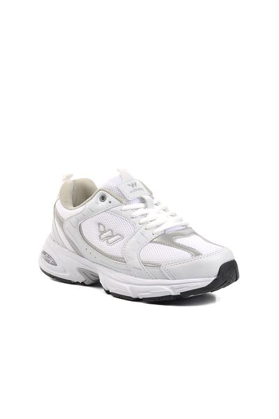 WALKWAY Pantofi sport unisex alb-argintiu