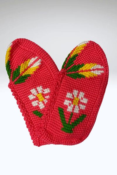 El örgüsü Women's Booties Tunisian Handmade Bundle Dowry Gift