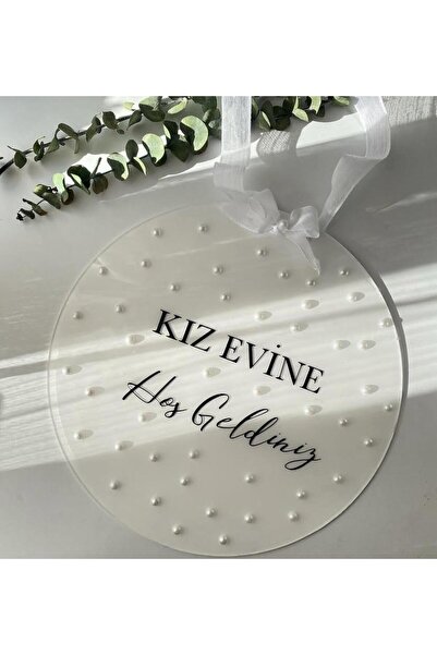 Printbox Kiz Evi?ne Hoşgeldi?ni?z Kapi Süsü Pleksi? - 28-30 Cm