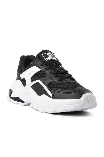 WALKWAY Black-white Women's Sports Shoes