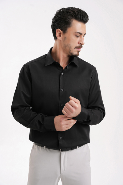 Yiğittekin YİĞİTTEKİN Saten Slim Fit Erkek Gömleği