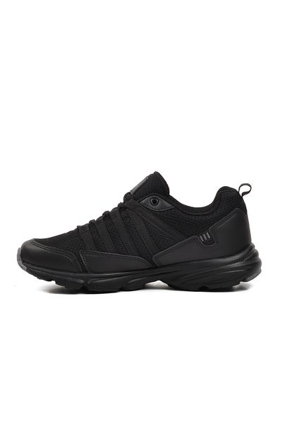 WALKWAY Black-Black Unisex Sports Shoes