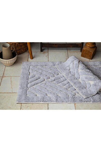 Apricitas HOME Tile grey bathroom mat 60x100 cm / 50x60 cm