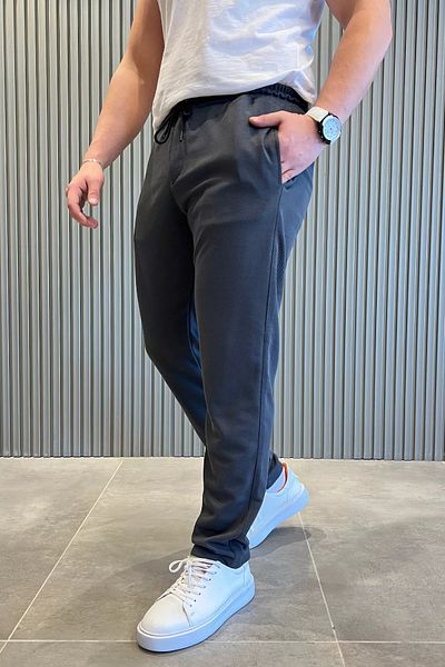 MİSHAR İTALİA Ανδρικό παντελόνι Jogger με καπνιστή μέση