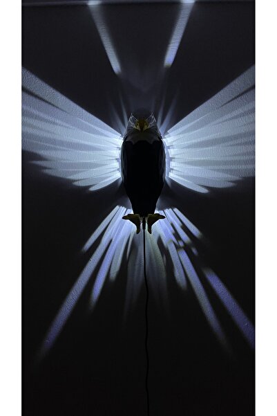 Genel Markalar LED Işıklı Sarı Kartal Gece Lambası, Yumuşak ve Şık Tasarım