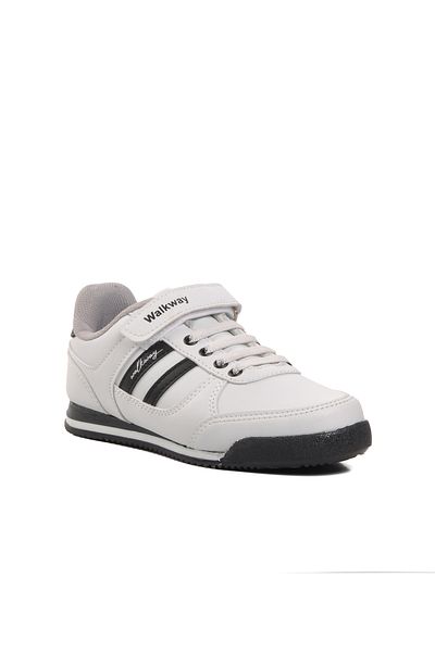 WALKWAY Pantofi sport pentru copii alb-negru