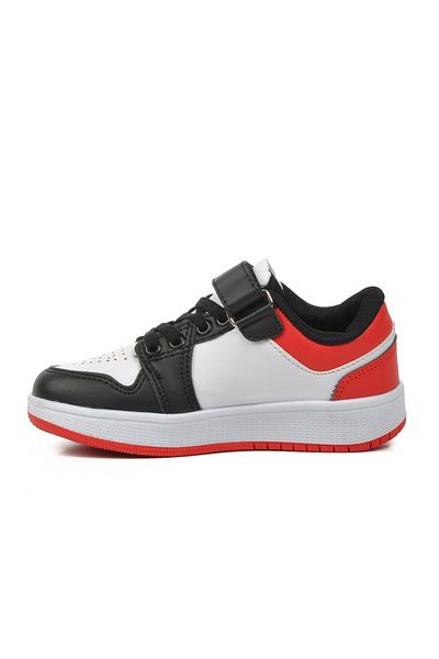 WALKWAY Black-white-red Kids Sneakers