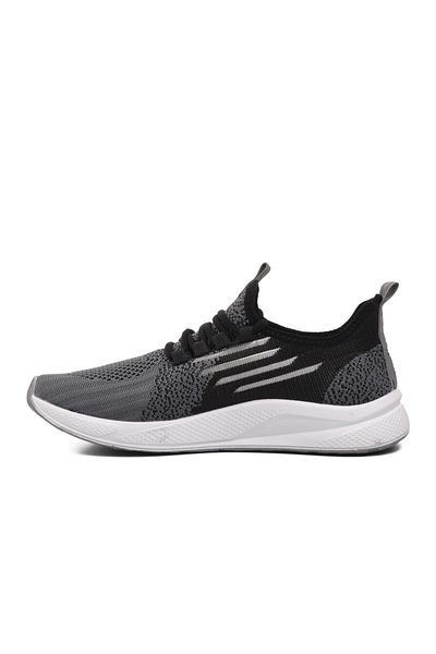 WALKWAY Black-White-Smoked Unisex Sports Shoes