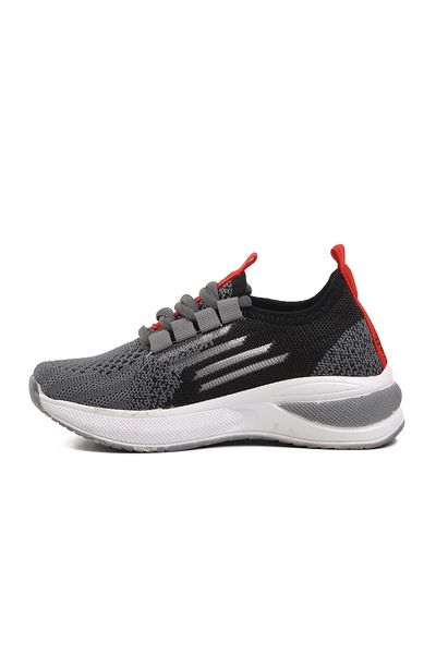 WALKWAY Smoked-Black-Red Children's Sports Shoes