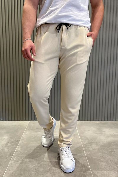 MİSHAR İTALİA Ανδρικό παντελόνι Jogger με ελαστική πέτρα μέση