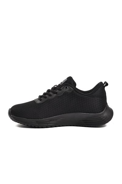 WALKWAY Black-Black Unisex Sports Shoes