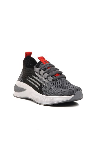 WALKWAY Smoked-Black-Red Children's Sports Shoes
