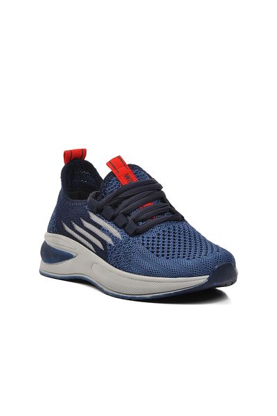 WALKWAY Navy Blue-Ice-Red Children's Sports Shoes