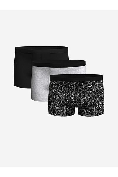 LC Waikiki Standard Fit Cotton Flexible Ανδρικό Boxer 3 τεμαχίων
