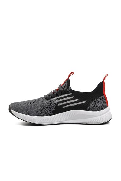 WALKWAY Smoked-Black-Red Unisex Sports Shoes