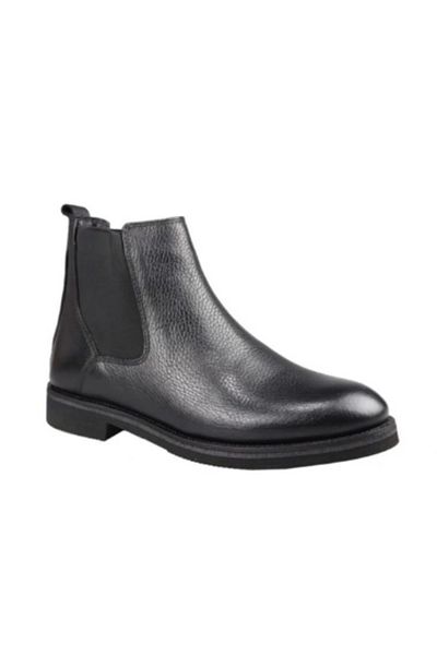 MARCOMEN Genuine Leather Rubber Detailed Casual Chester Boots