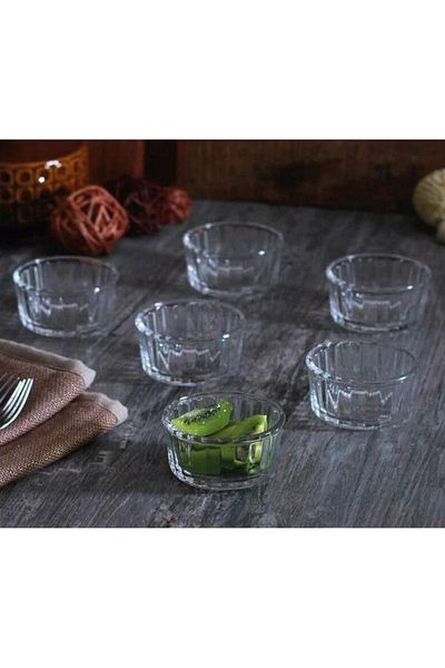Paşabahçe Set of 6 Mini Glass Ramekin Bowl Sauce Bowl and Jam Bowl - 53943