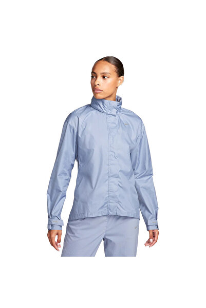 Nike Jachetă verde impermeabilă pentru femei - cu fermoar complet, Fast Repel Running fb7451-361