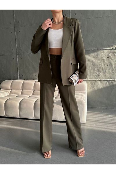 Moda İkra Blazer Jacket and Trousers Set