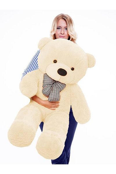 Canestar 114 Large Plush Teddy Bear with Bow Tie (100% Local) Plush Bear