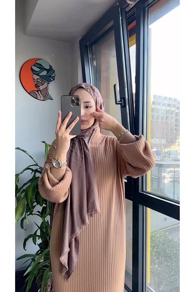 Jose Clothing Howell Premium Yarn Series Zippered Ribbed Long Knitwear Dress