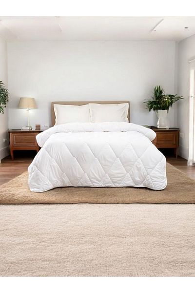 CollessiaHome Cuvertură dublă umplută cu silicon Micro Satin Lux Cuvertură Micro Light 195x215 Cm