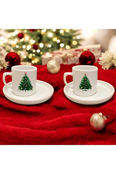 D&Y GAUDERY كوب قهوة تركي مزدوج من خشب الصنوبر، كوب قهوة مزدوج هدية عيد الميلاد