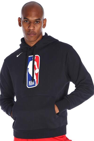 Nike Nba Team 31 Club Hoodie Black Erkek Regular Fit Sweatshirt Siyah