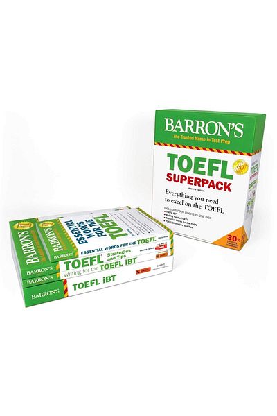 Barrons Yayınları Toefl Ibt Superpack - Practical Test Audio of 4 Books (Barron's Test Prep)