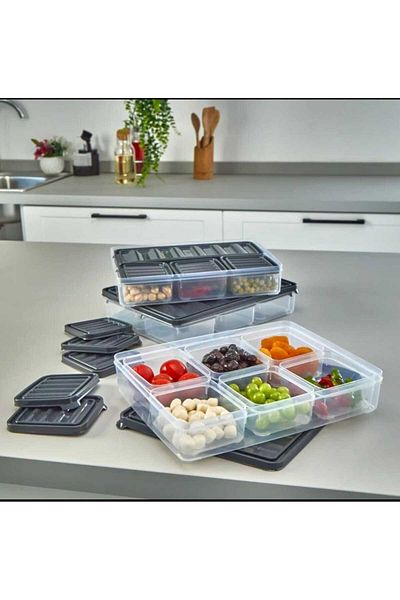 ALBAK Life 7 Piece Leak Proof Storage Container Set - Breakfast Nutrition Container