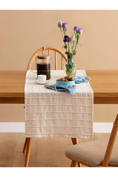 LC Waikiki Ecru Striped Runner - 45X150 cm