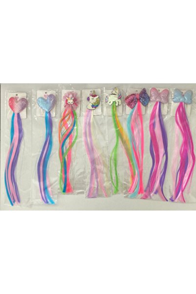 LE MERY Kalp , Unıcorn , Kurdale Renkli Saçlı Klipsli Toka