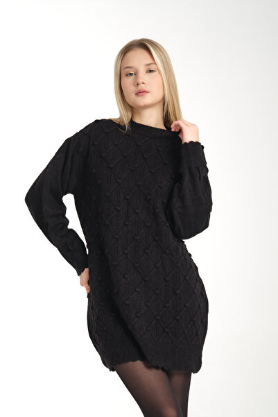 Kirazgym Πλεκτό πουλόβερ με μαλακό σχοινί με μοτίβο μπουμπουκιών