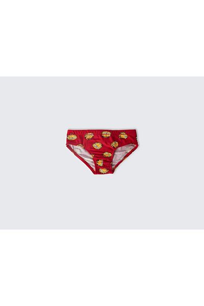United Colors of Benetton Slip cu imprimeu Garfield roșu pentru băiat