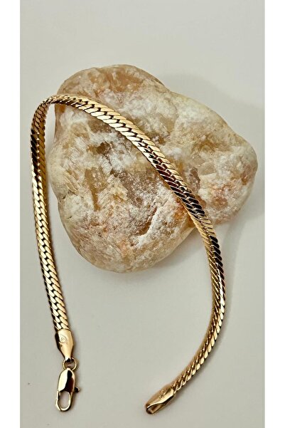 juleeco Rose Kalın Yılan Rodyum Bileklik(XUPİNG)(BU-20 CM)