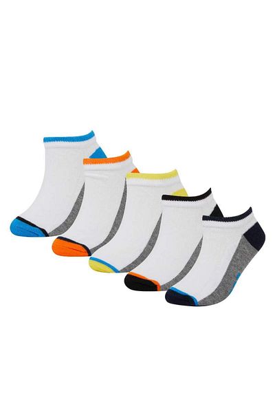 DeFacto New Season Boy's Patterned 5-Piece Booties Socks