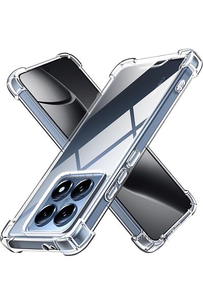 m.tk moveteck غلاف Xiaomi Mi 14t Pro متوافق مع غطاء السيليكون الشفاف المضاد للصدمات والمقاوم للصدمات والمقاوم للصدأ