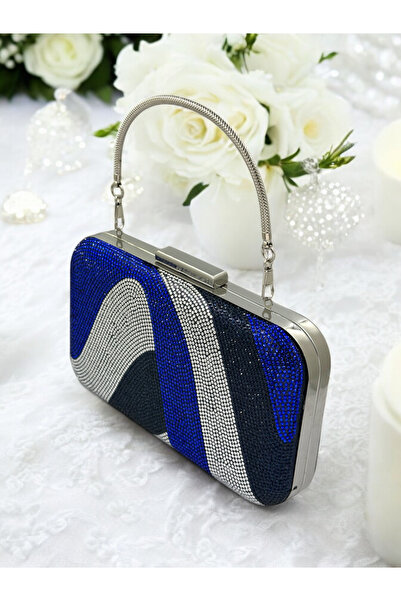 MidStore تصميم خاص باللون الأزرق الداكن والفضي أزرق بلون الكوبالت مع مقبض معد...