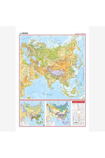 Edulab Asya Fiziki Haritası (Kaplamalı)